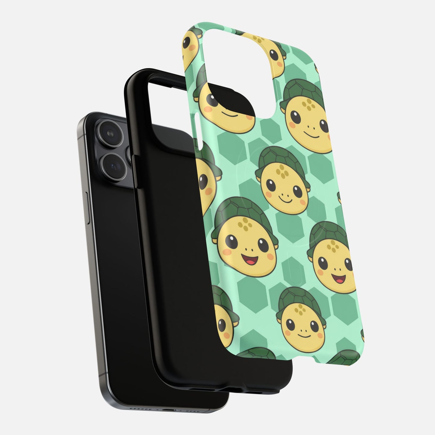 Cute Turtle Pattern iPhone Case — Tough Magnetic | MagSafe Compatible