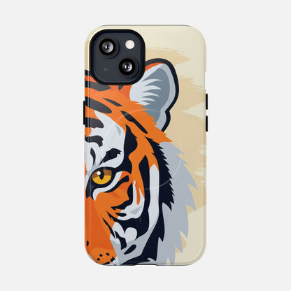 Tiger Face Magnetic Phone Case — Tough Protective Magnetic Cover iPhone 13 Glossy Phone Case