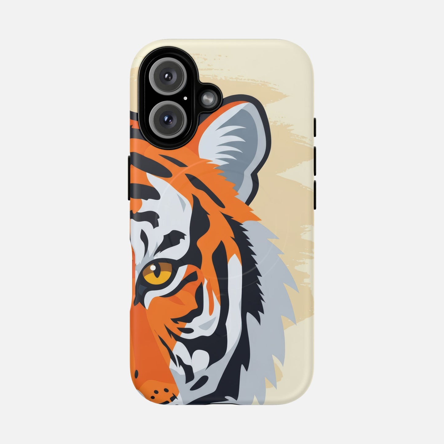 Tiger Face Magnetic Phone Case — Tough Protective Magnetic Cover iPhone 16 Matte Phone Case