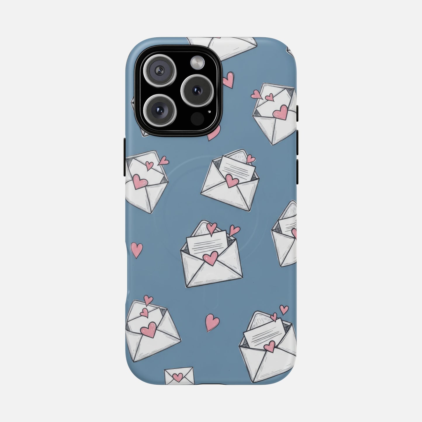 Love Letter Envelopes Pattern iPhone Case — Tough Magnetic | MagSafe Compatible