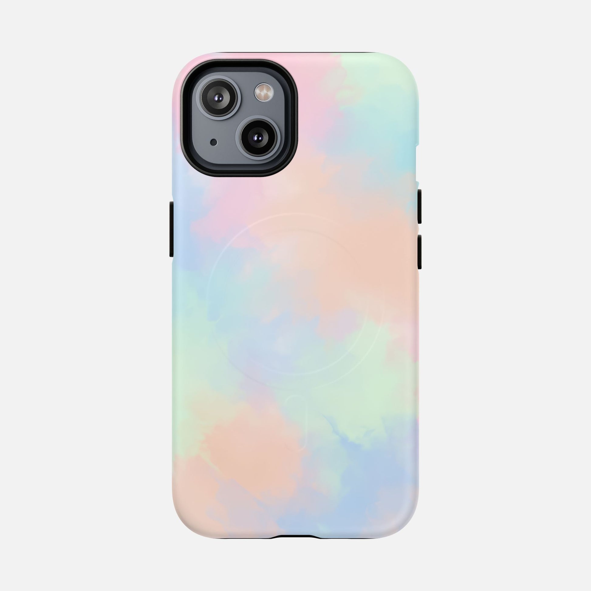 Pastel Watercolor Tough Magnetic Phone Case — Protective MagSafe Compatible Cover iPhone 14 Matte Phone Case