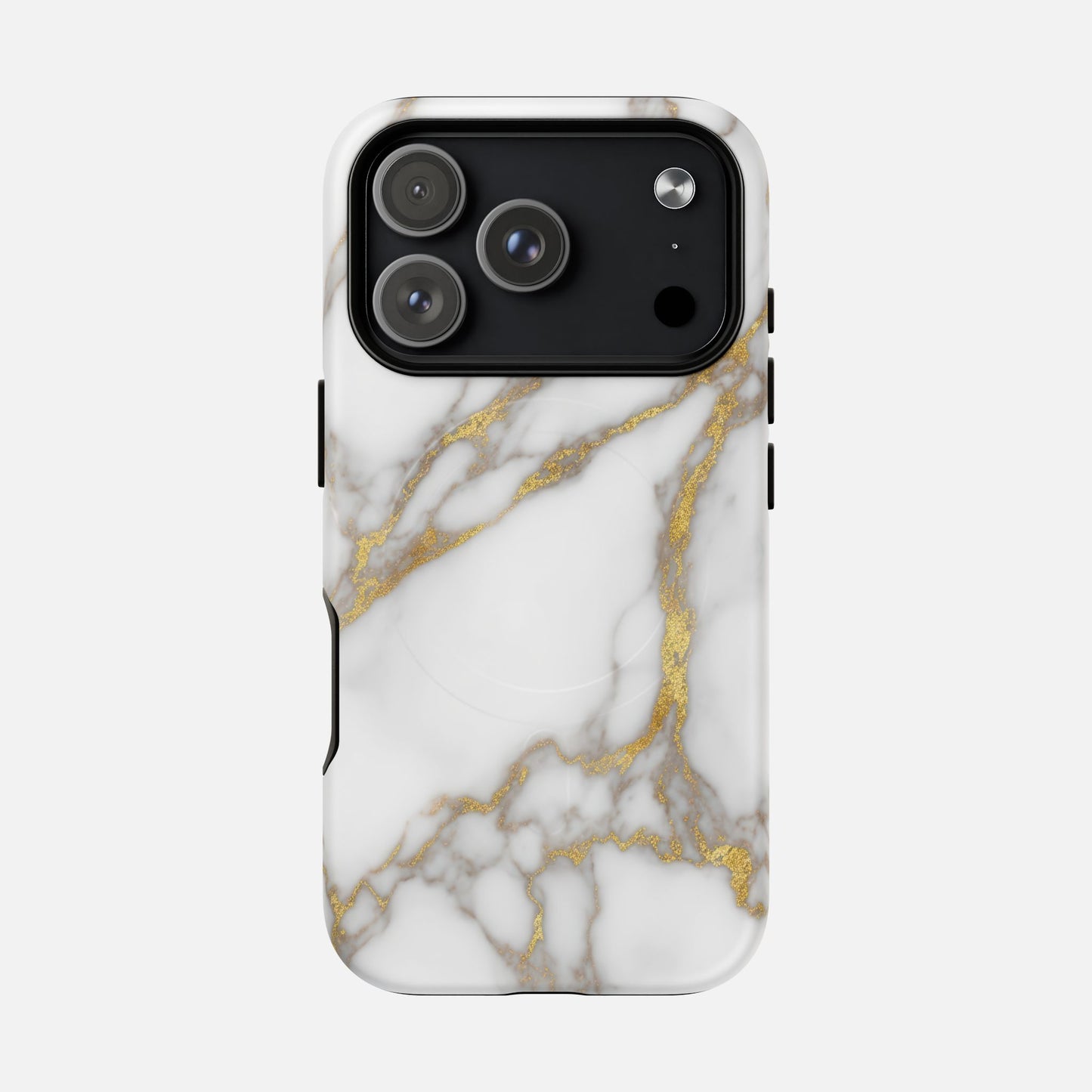 Marble Gold iPhone Case — Tough Magnetic | MagSafe Compatible