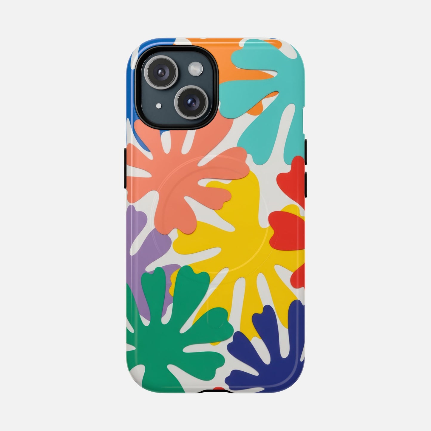 Colorful Tropical Leaves iPhone Case — Tough Magnetic | MagSafe Compatible