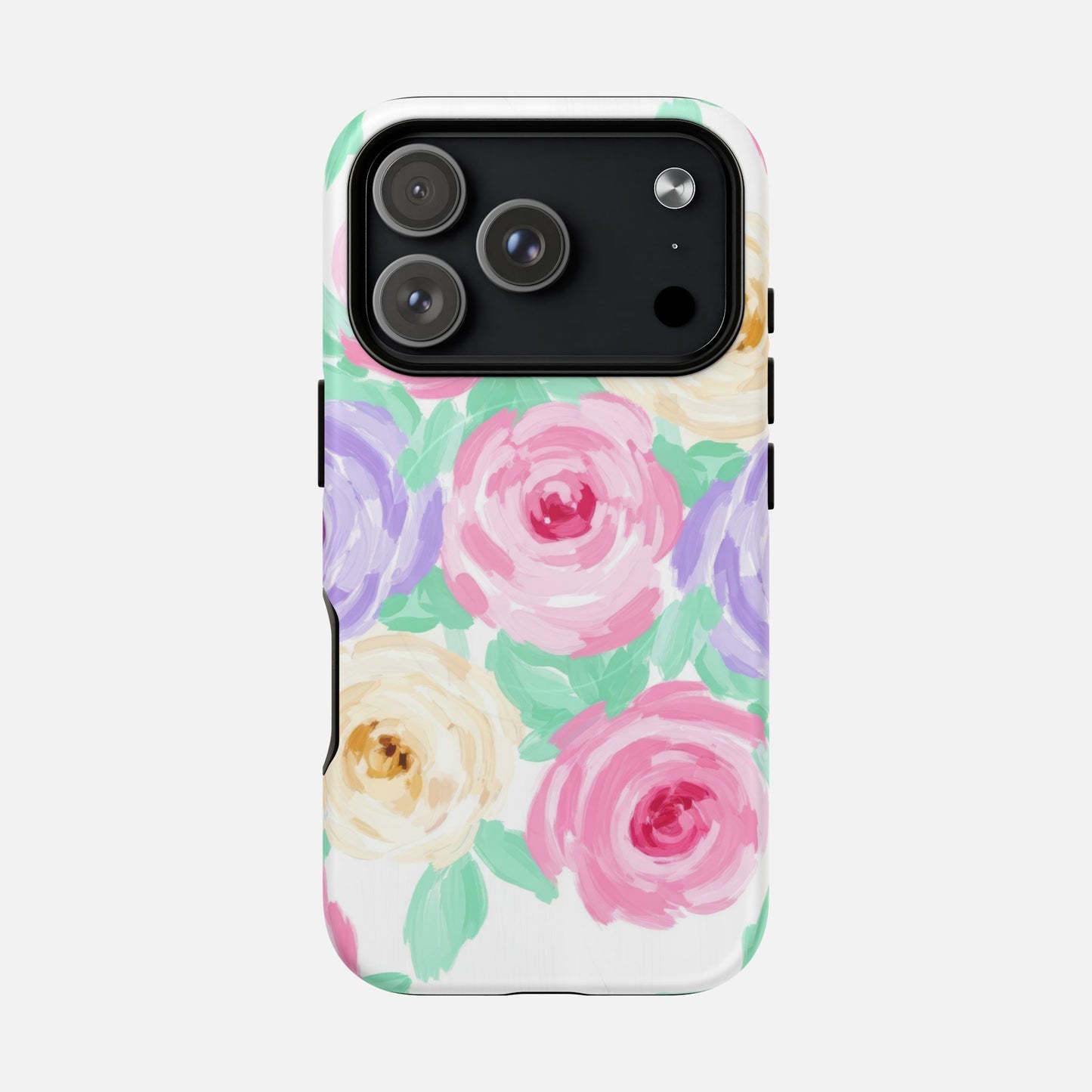 Floral Watercolor Roses iPhone Case — Tough Magnetic | MagSafe Compatible