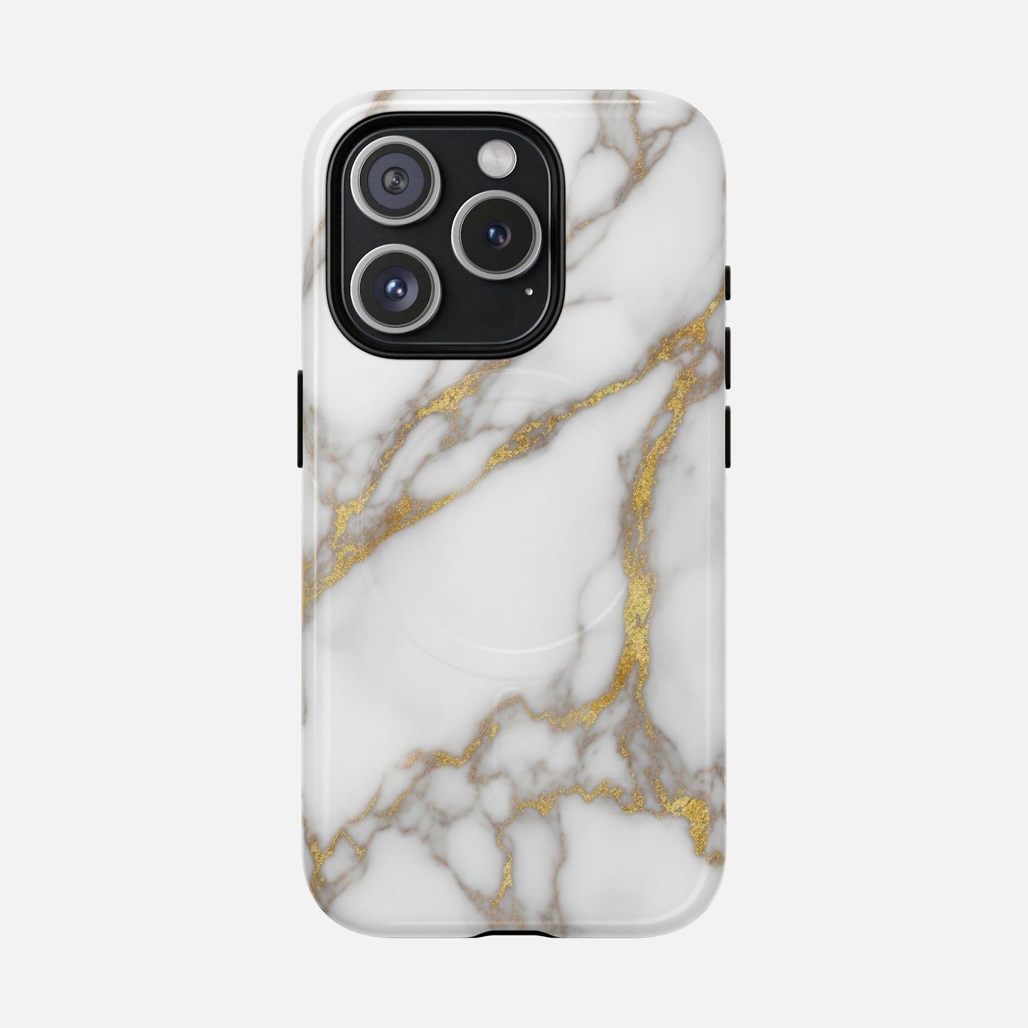 Marble Gold iPhone Case — Tough Magnetic | MagSafe Compatible