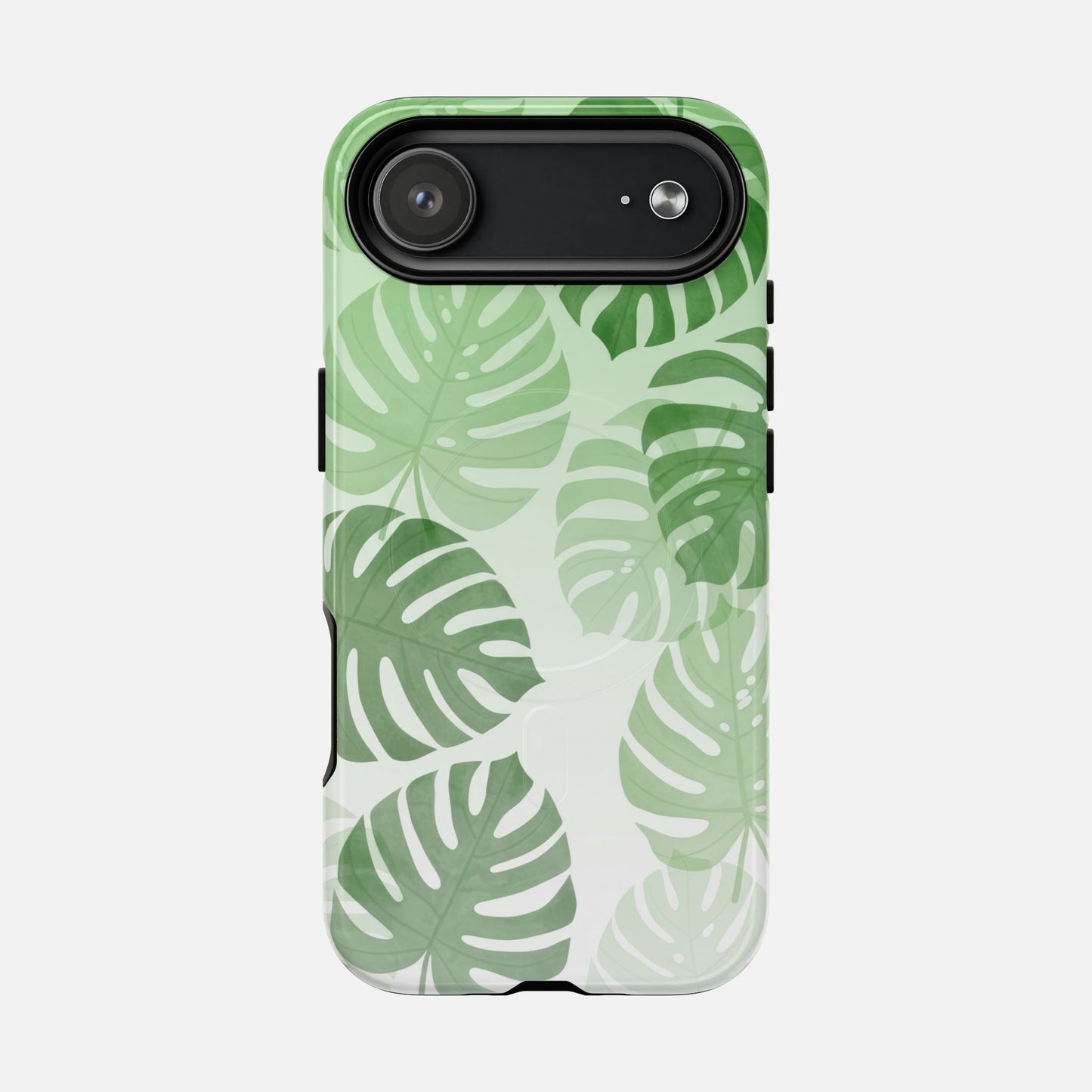 Green Monstera Leaf iPhone Case — Tough Magnetic | MagSafe Compatible