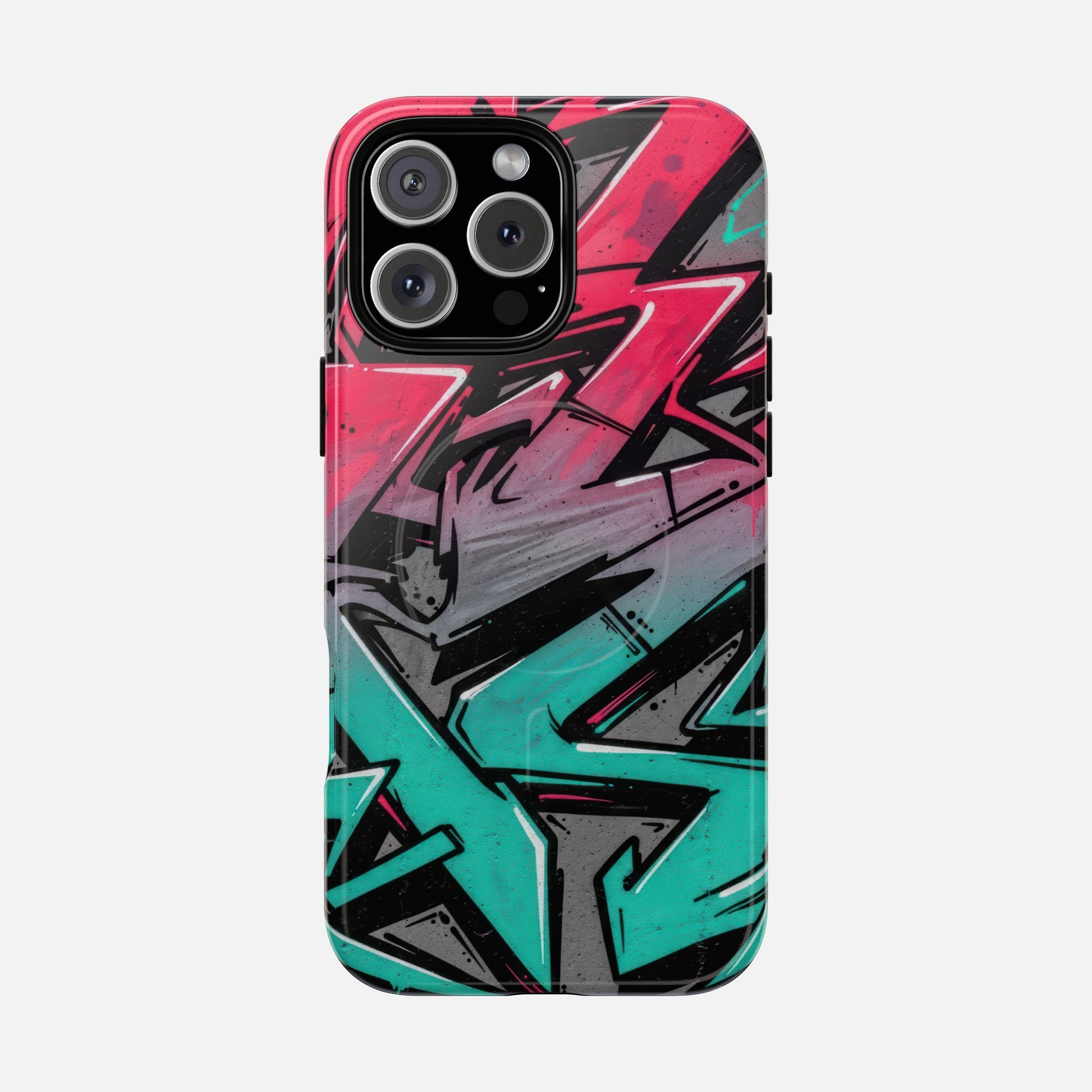 Graffiti Street Art Tough Magnetic Phone Case iPhone 16 Pro Max Glossy Phone Case