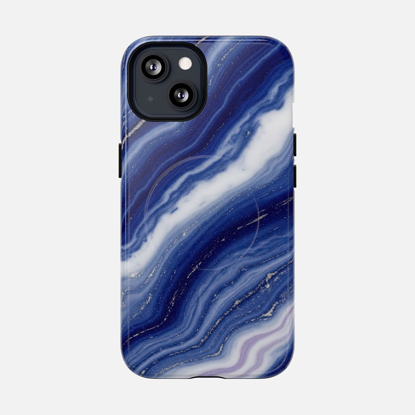 Blue Agate iPhone Case — Tough Magnetic | MagSafe Compatible