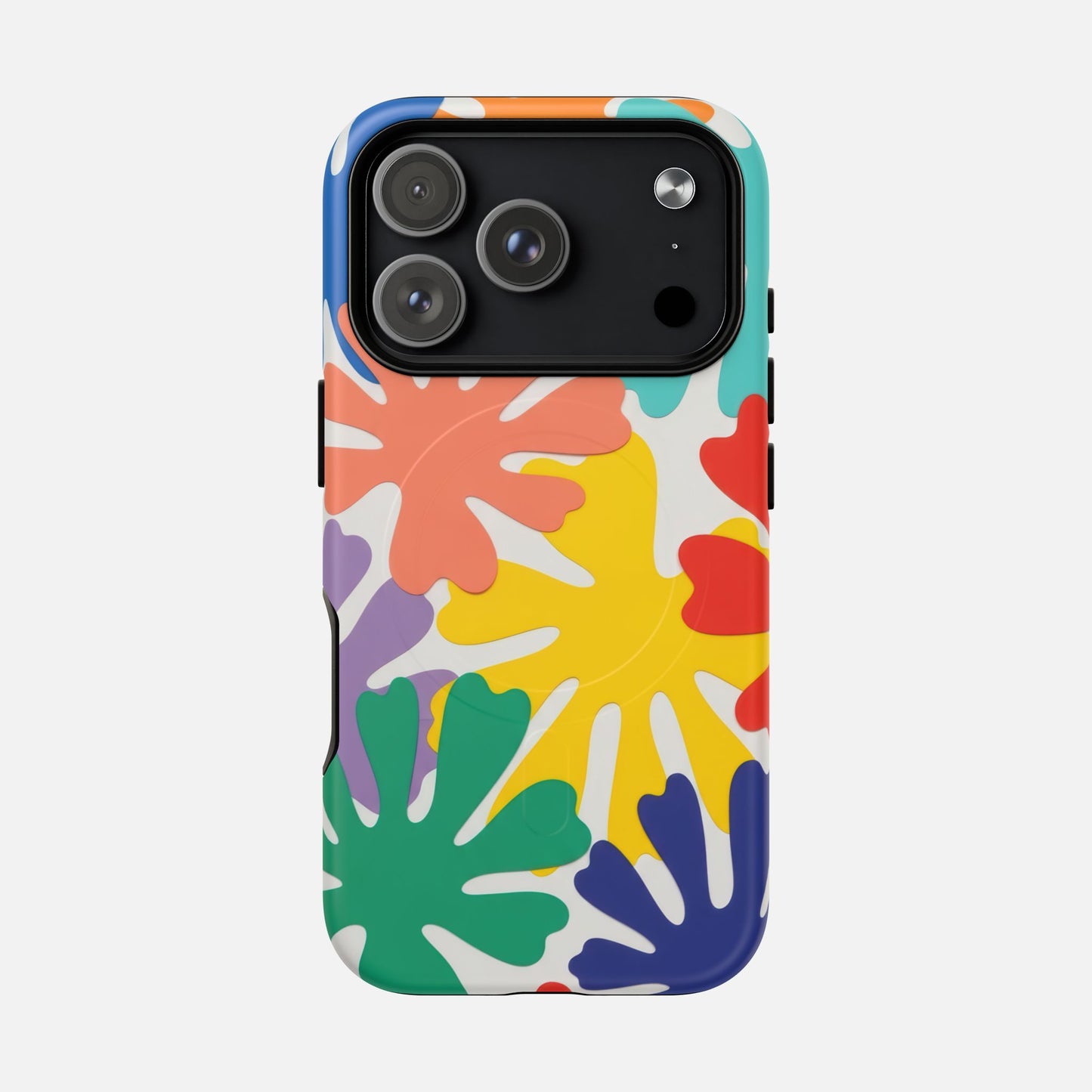 Colorful Tropical Leaves iPhone Case — Tough Magnetic | MagSafe Compatible