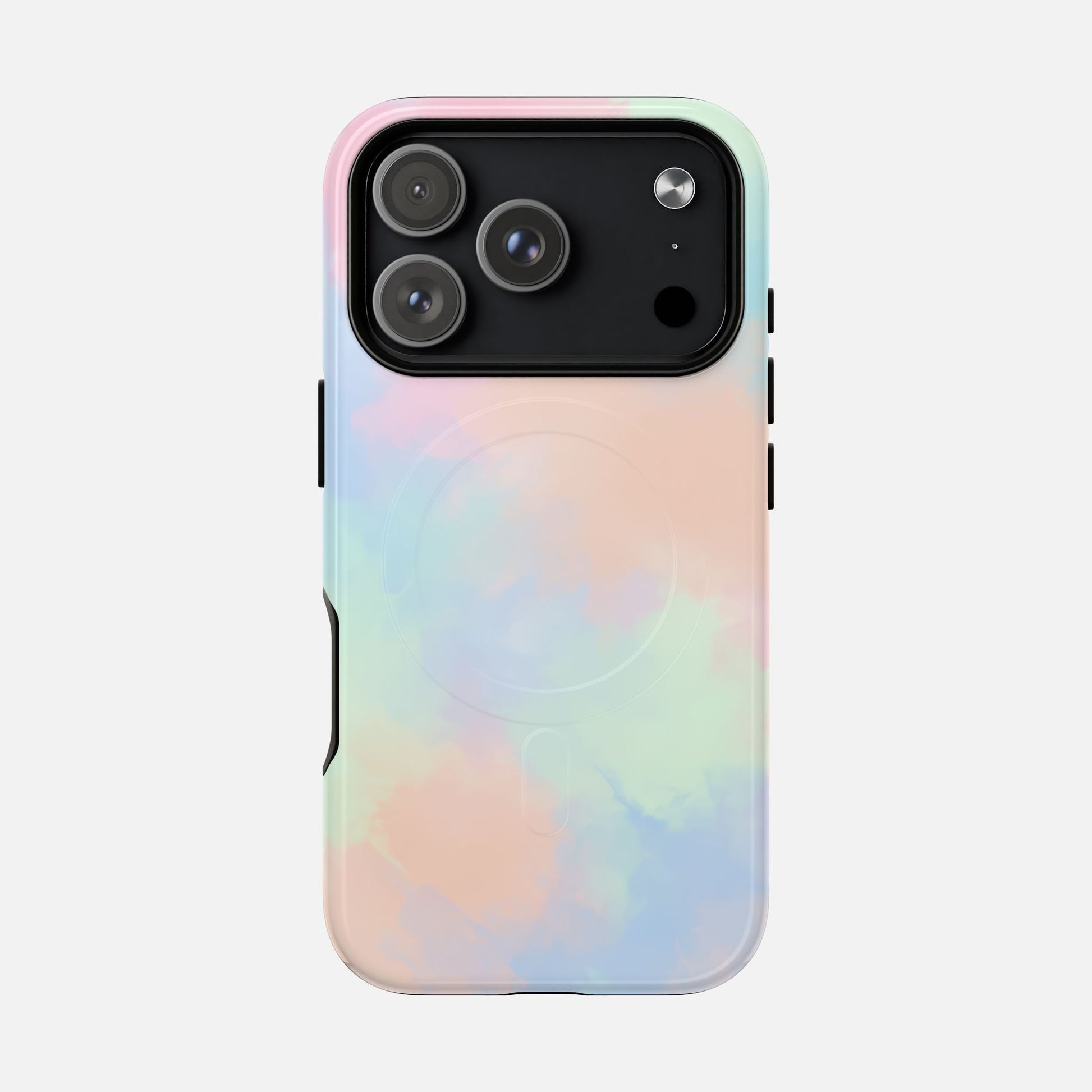 Pastel Watercolor Tough Magnetic Phone Case — Protective MagSafe Compatible Cover iPhone 17 Pro Glossy Phone Case