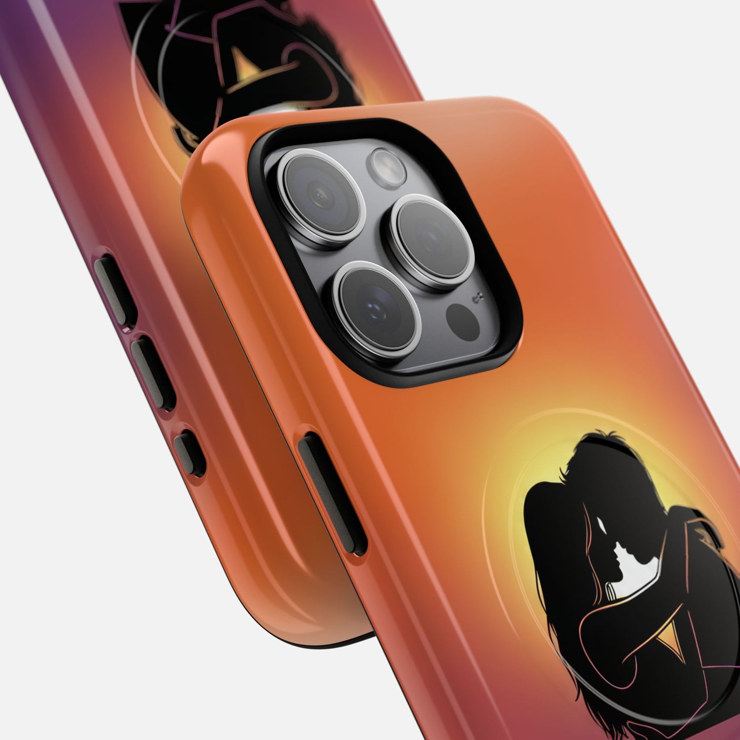 Romantic Sunset Silhouette Couple iPhone Case — Tough Magnetic | MagSafe Compatible