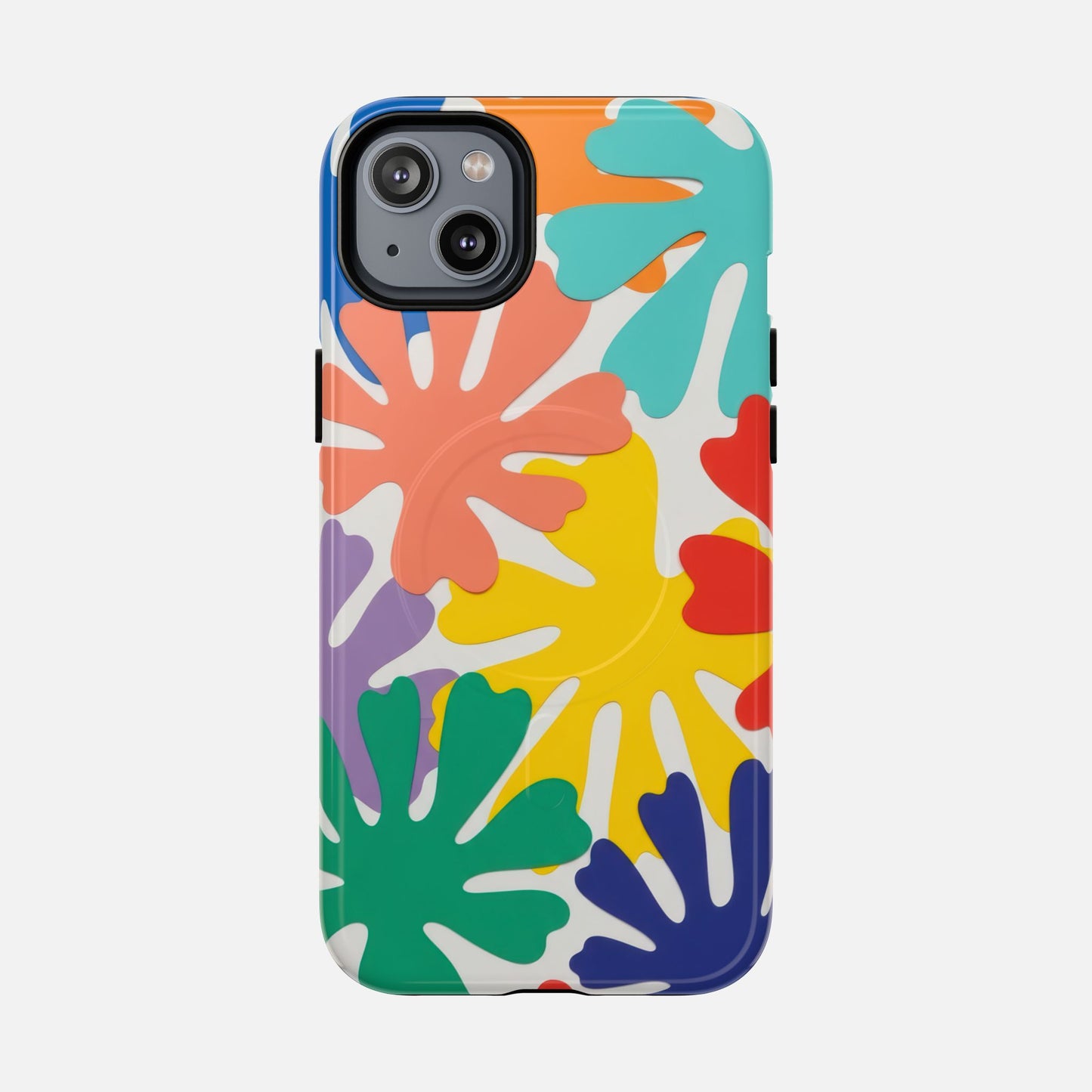 Colorful Tropical Leaves iPhone Case — Tough Magnetic | MagSafe Compatible