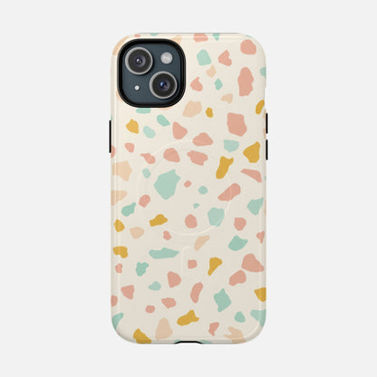 Terrazzo Pastel iPhone Case — Tough Magnetic | MagSafe Compatible