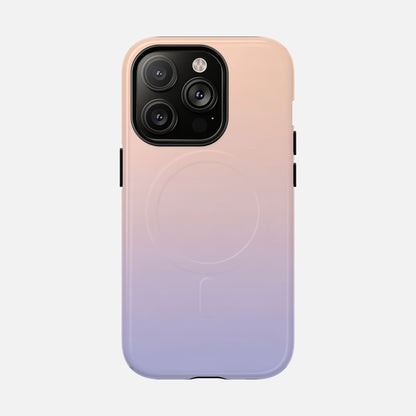 Gradient With Rose Gold to Lavender iPhone Case — Tough Magnetic | MagSafe Compatible