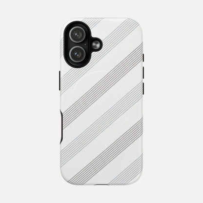 Minimal Diagonal Stripe iPhone Case — Tough Magnetic | MagSafe Compatible