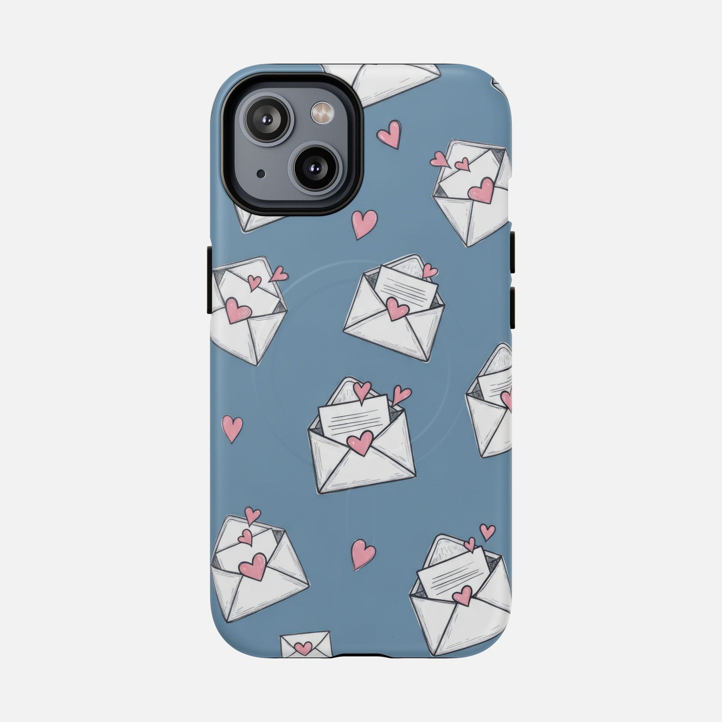 Love Letter Envelopes Pattern iPhone Case — Tough Magnetic | MagSafe Compatible