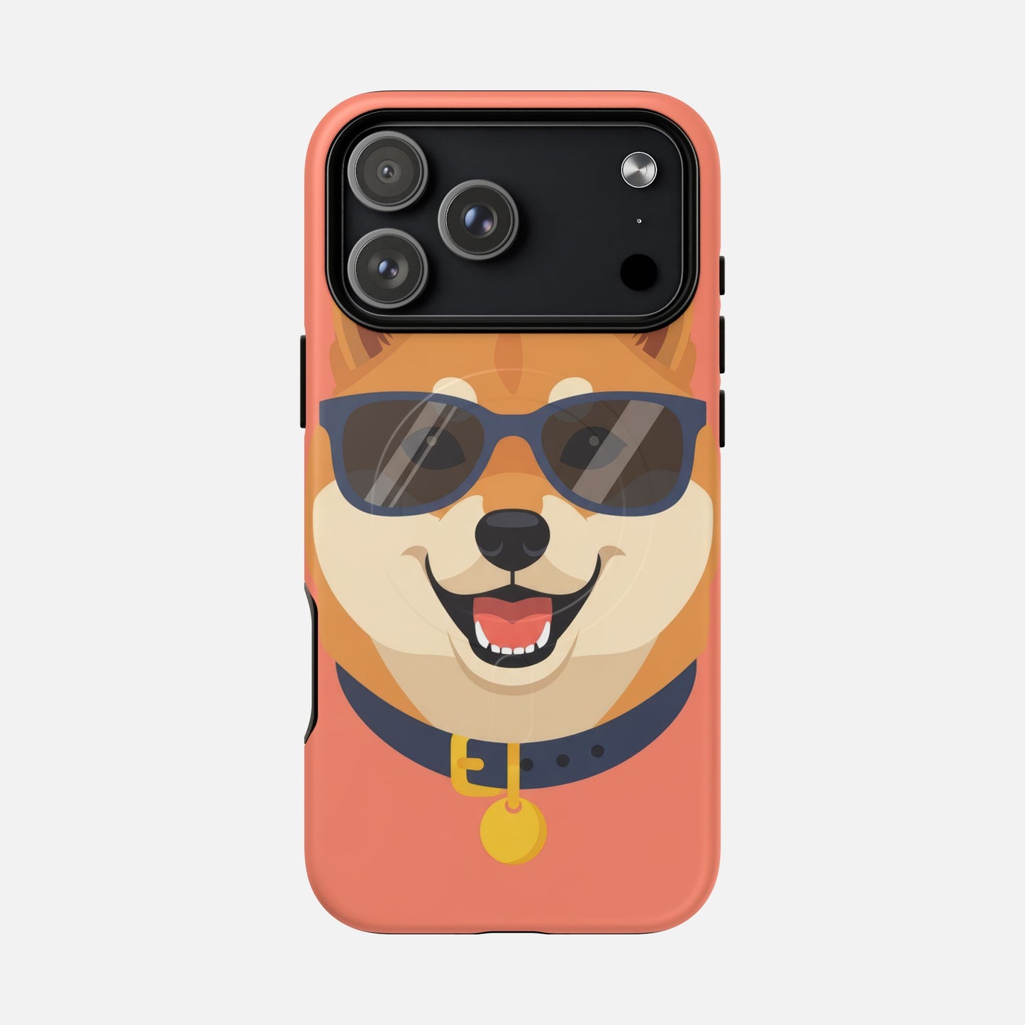 Cool Shiba Inu Sunglasses iPhone Case — Tough Magnetic | MagSafe Compatible
