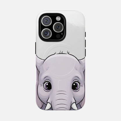 Cute Elephant iPhone Case — Tough Magnetic | MagSafe Compatible