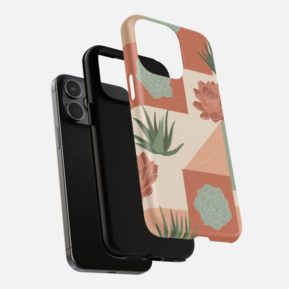 Succulent Pattern iPhone Case — Tough Magnetic | MagSafe Compatible