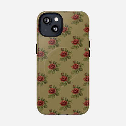 Vintage Rose iPhone Case — Tough Magnetic | MagSafe Compatible