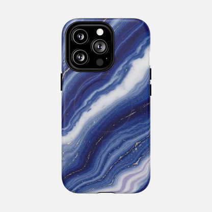 Blue Agate iPhone Case — Tough Magnetic | MagSafe Compatible
