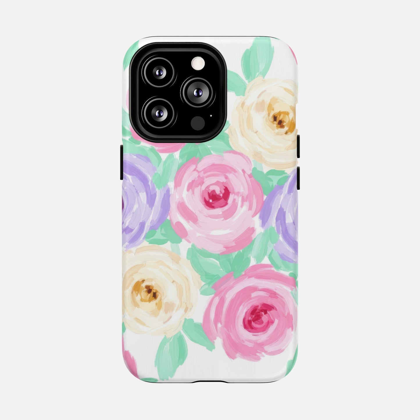 Floral Watercolor Roses iPhone Case — Tough Magnetic | MagSafe Compatible