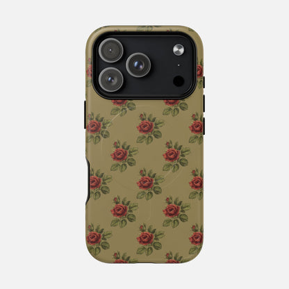 Vintage Rose iPhone Case — Tough Magnetic | MagSafe Compatible