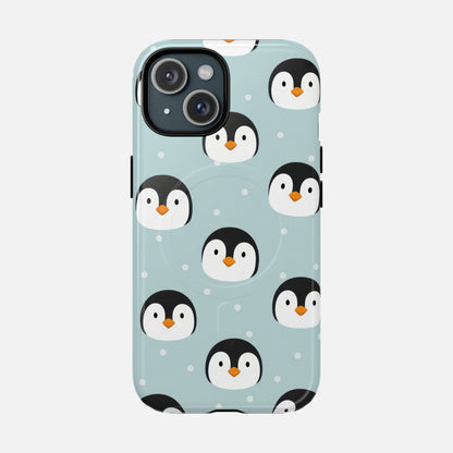 Penguin Pattern iPhone Case — Tough Magnetic | MagSafe Compatible