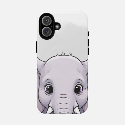 Cute Elephant iPhone Case — Tough Magnetic | MagSafe Compatible