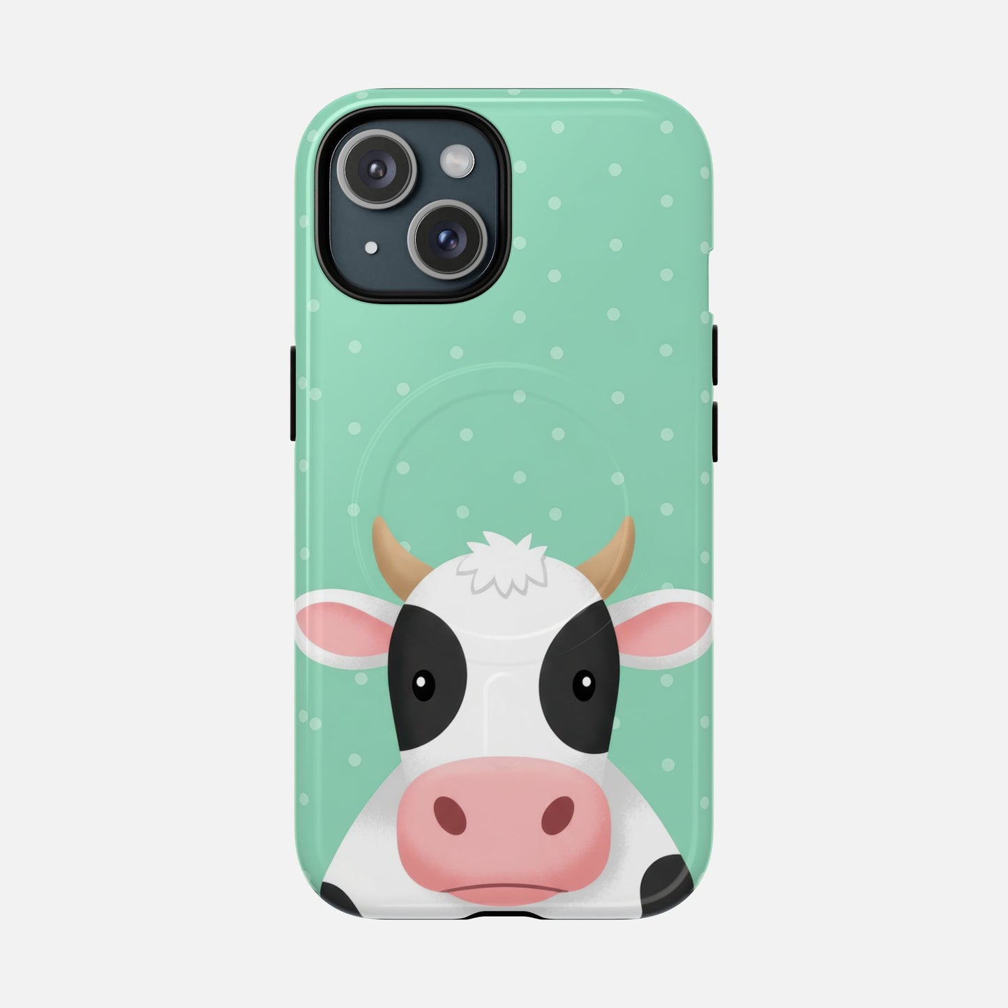 Cow Cartoon iPhone Case — Tough Magnetic | MagSafe Compatible