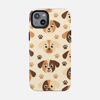Cute Cartoon Puppy Paw iPhone Case — Tough Magnetic | MagSafe Compatible