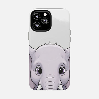 Cute Elephant iPhone Case — Tough Magnetic | MagSafe Compatible