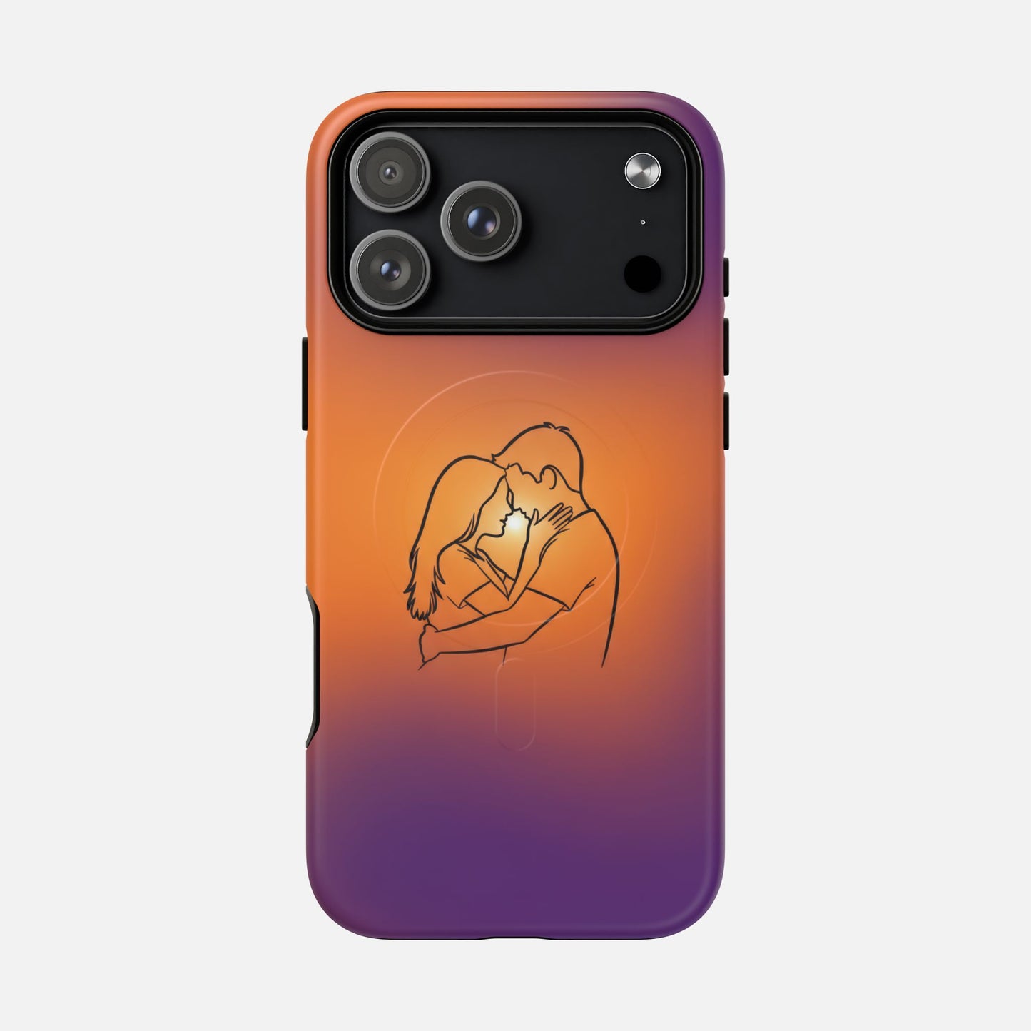Romantic Sunset Couple iPhone Case — Tough Magnetic | MagSafe Compatible