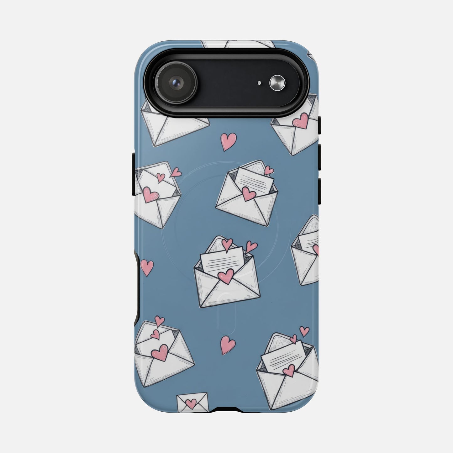 Love Letter Envelopes Pattern iPhone Case — Tough Magnetic | MagSafe Compatible