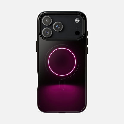Neon Ring iPhone Case — Tough Magnetic | MagSafe Compatible