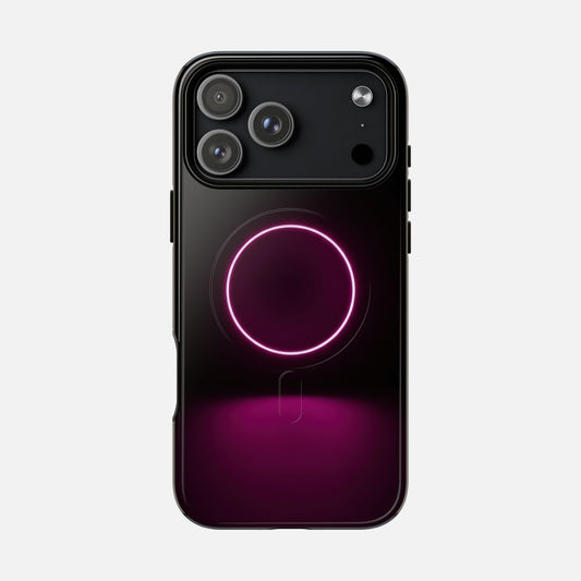 Neon Ring iPhone Case — Tough Magnetic | MagSafe Compatible