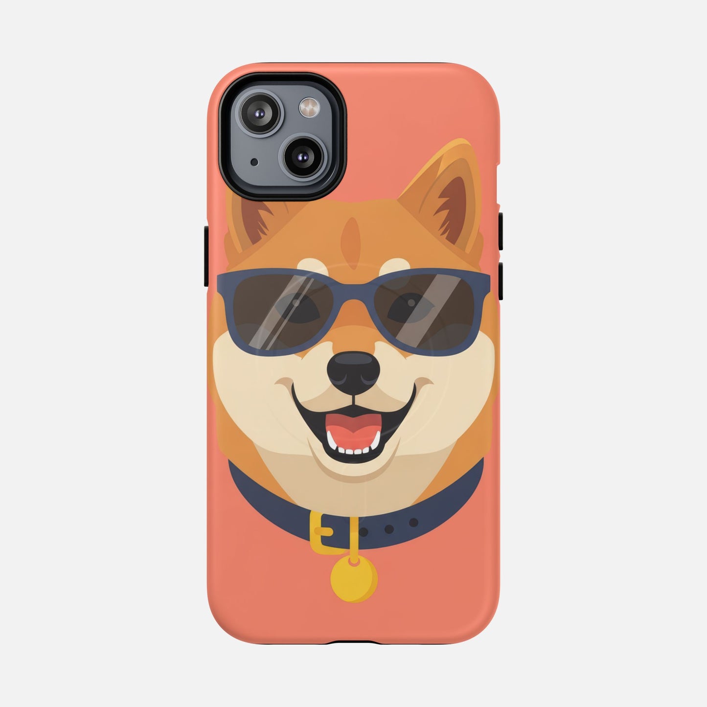 Cool Shiba Inu Sunglasses iPhone Case — Tough Magnetic | MagSafe Compatible