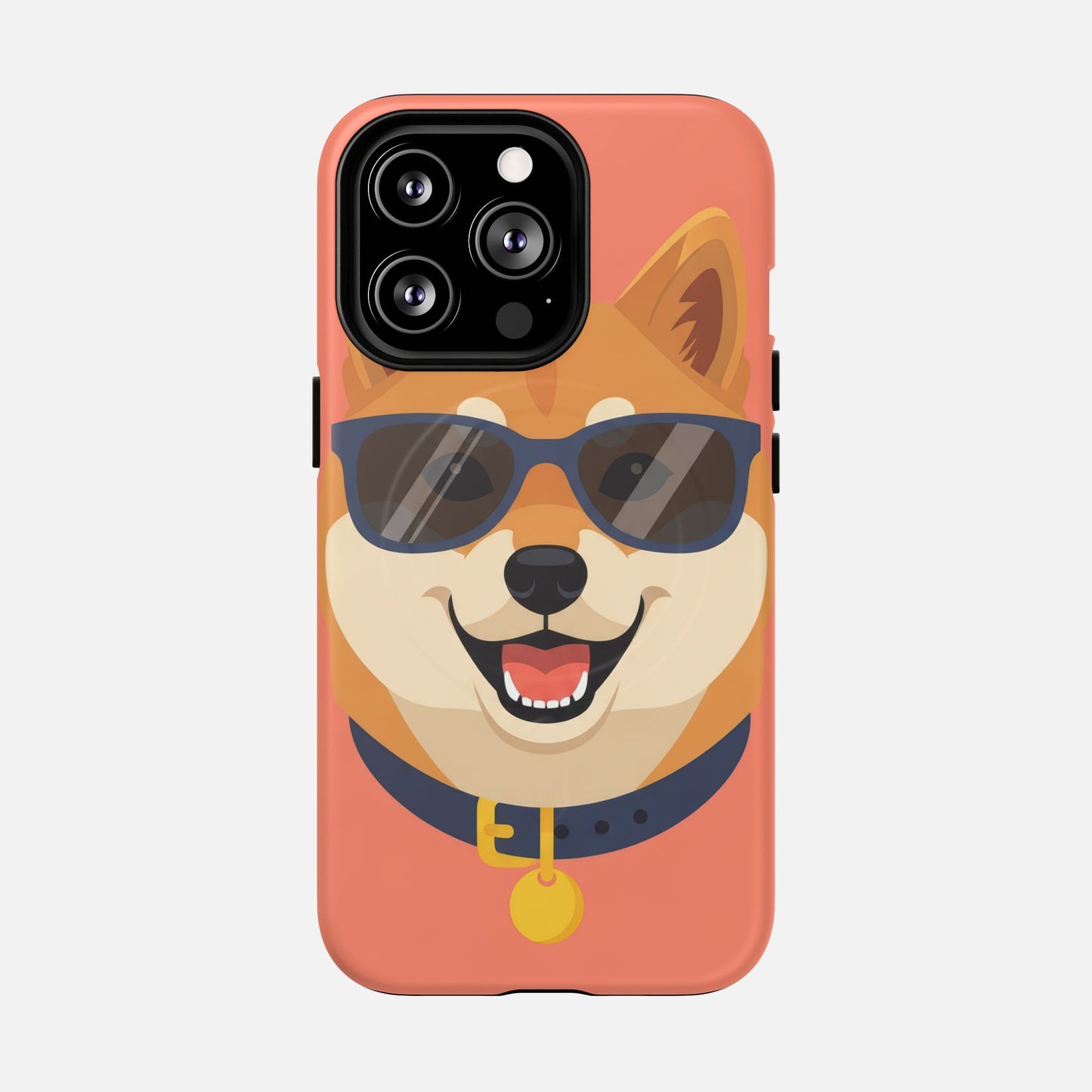 Cool Shiba Inu Sunglasses iPhone Case — Tough Magnetic | MagSafe Compatible
