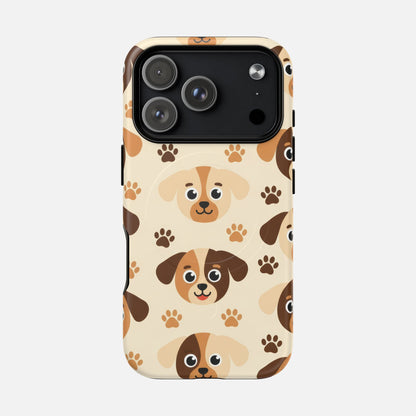Cute Cartoon Puppy Paw iPhone Case — Tough Magnetic | MagSafe Compatible