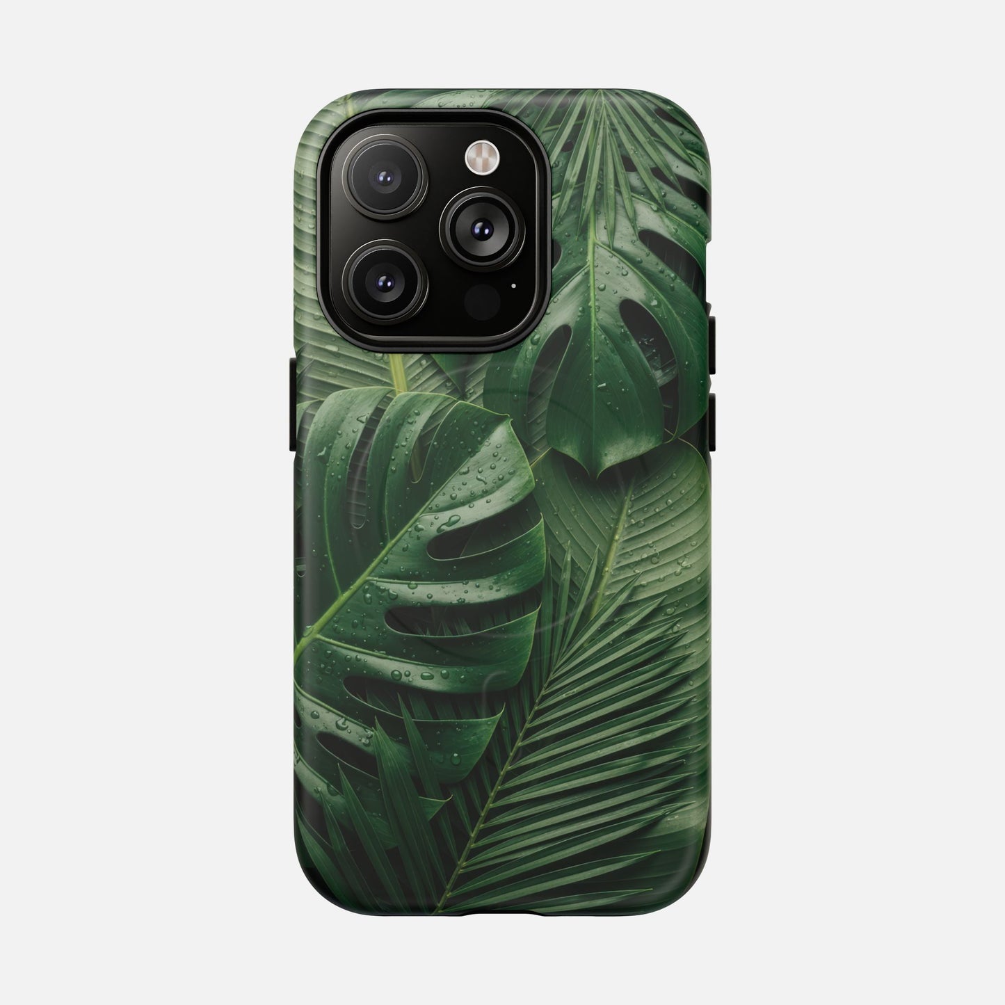 Tropical Monstera Magnetic Phone Case — Tough Protective iPhone Cover iPhone 14 Pro Matte Phone Case