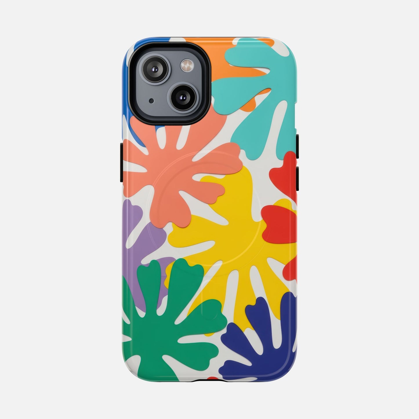 Colorful Tropical Leaves iPhone Case — Tough Magnetic | MagSafe Compatible