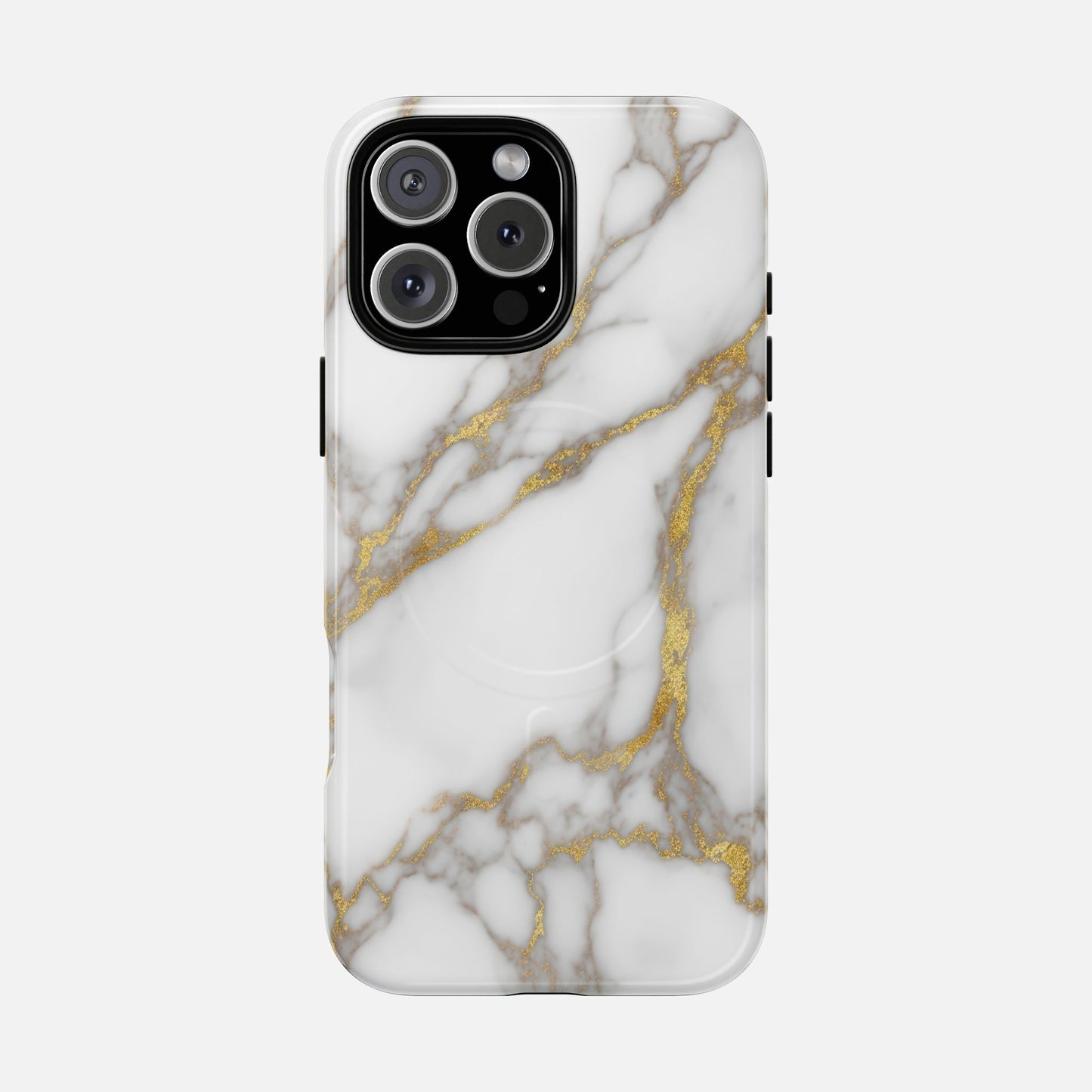 Marble Gold iPhone Case — Tough Magnetic | MagSafe Compatible