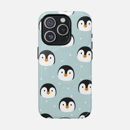 Penguin Pattern iPhone Case — Tough Magnetic | MagSafe Compatible