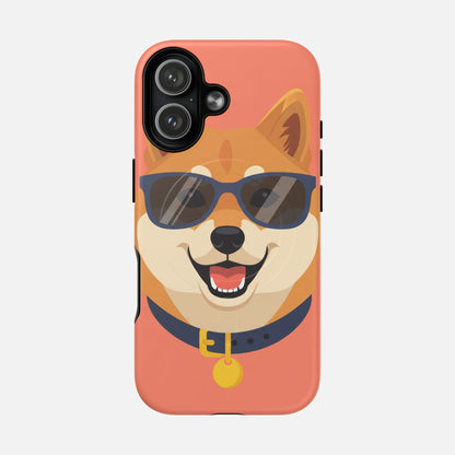 Cool Shiba Inu Sunglasses iPhone Case — Tough Magnetic | MagSafe Compatible