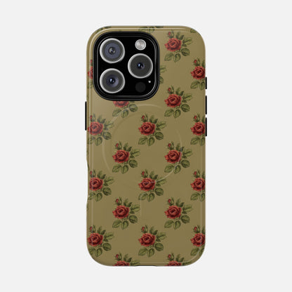 Vintage Rose iPhone Case — Tough Magnetic | MagSafe Compatible