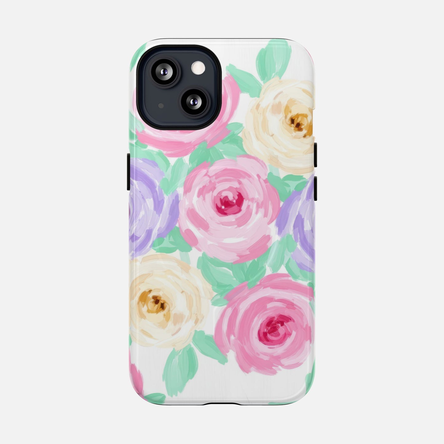Floral Watercolor Roses iPhone Case — Tough Magnetic | MagSafe Compatible