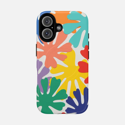 Colorful Tropical Leaves iPhone Case — Tough Magnetic | MagSafe Compatible