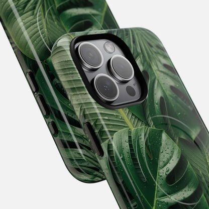 Tropical Monstera iPhone Case — Tough Magnetic | MagSafe Compatible