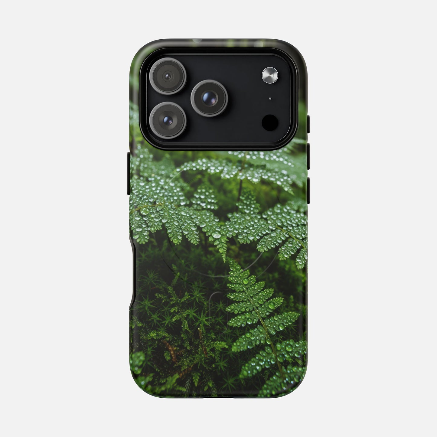Fern Dew Tough Magnetic Phone Case — Nature Photography Protective Cover iPhone 17 Pro Matte Phone Case