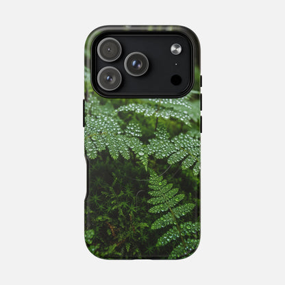 Fern Dew Tough Magnetic Phone Case — Nature Photography Protective Cover iPhone 17 Pro Matte Phone Case
